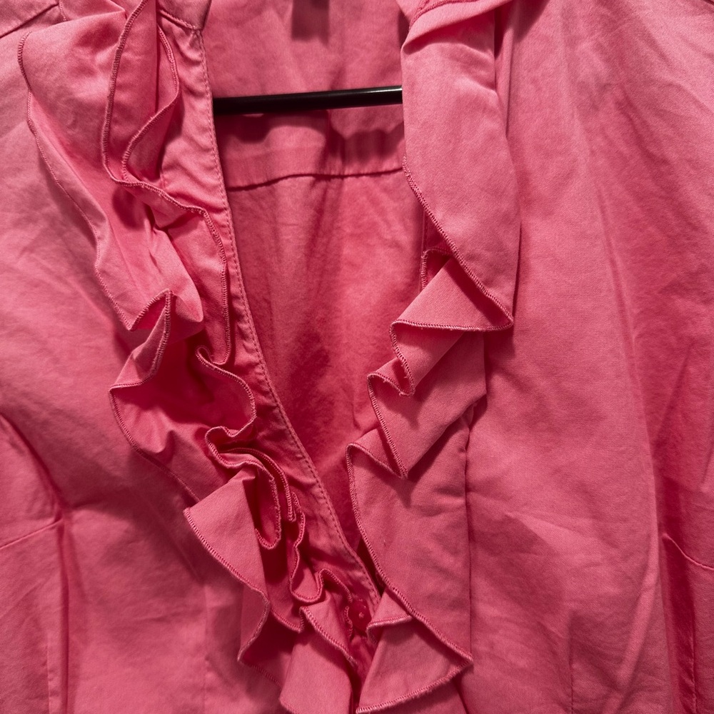 Women's Pink Ruffle Top - Picture 5 of 5